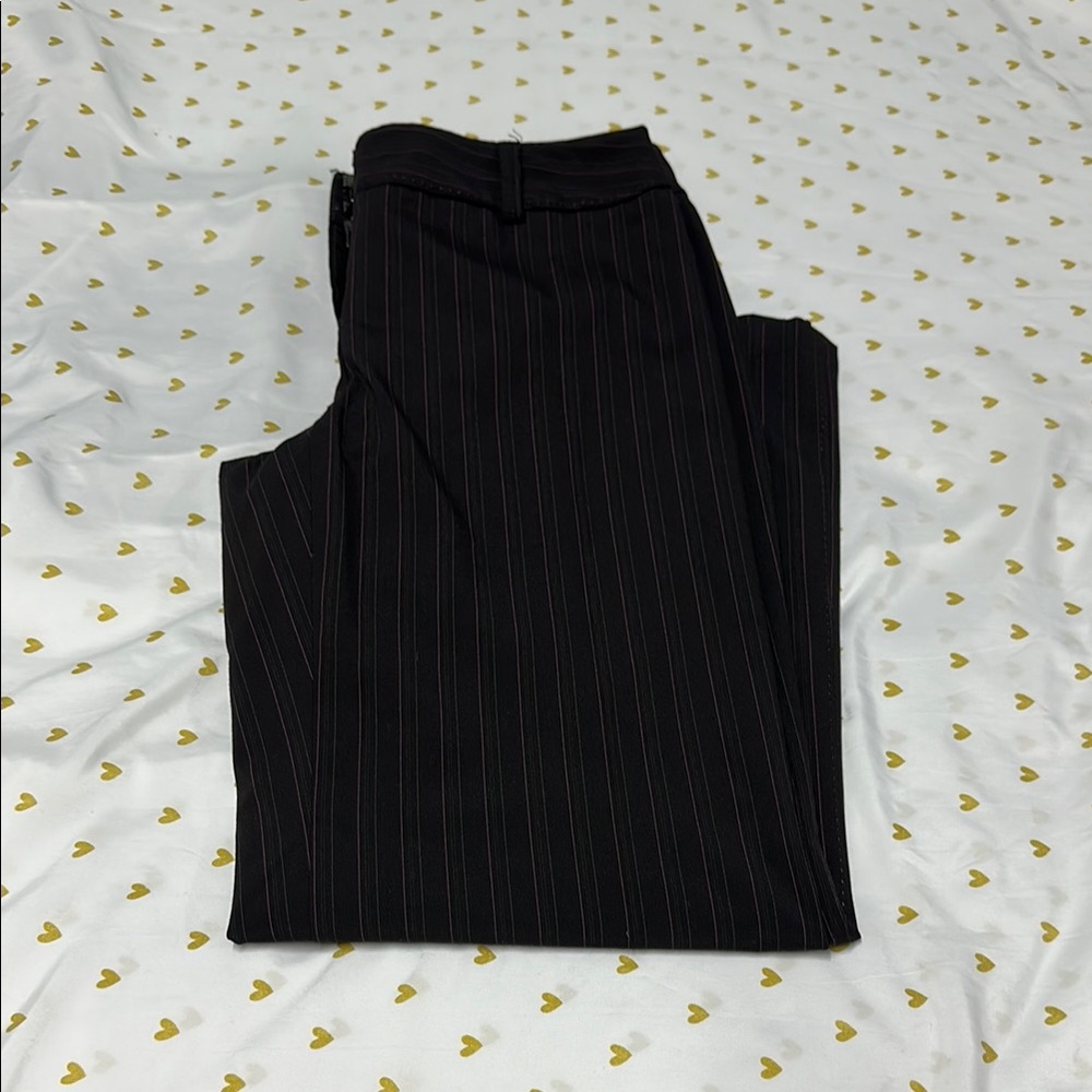 Black Pinstripe Pants